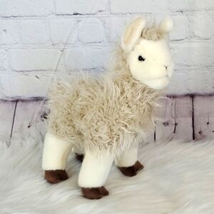 Douglas Plush Francois Beige Tan Llama Alpaca Plush Stuffed Animal Toy 3760 12"